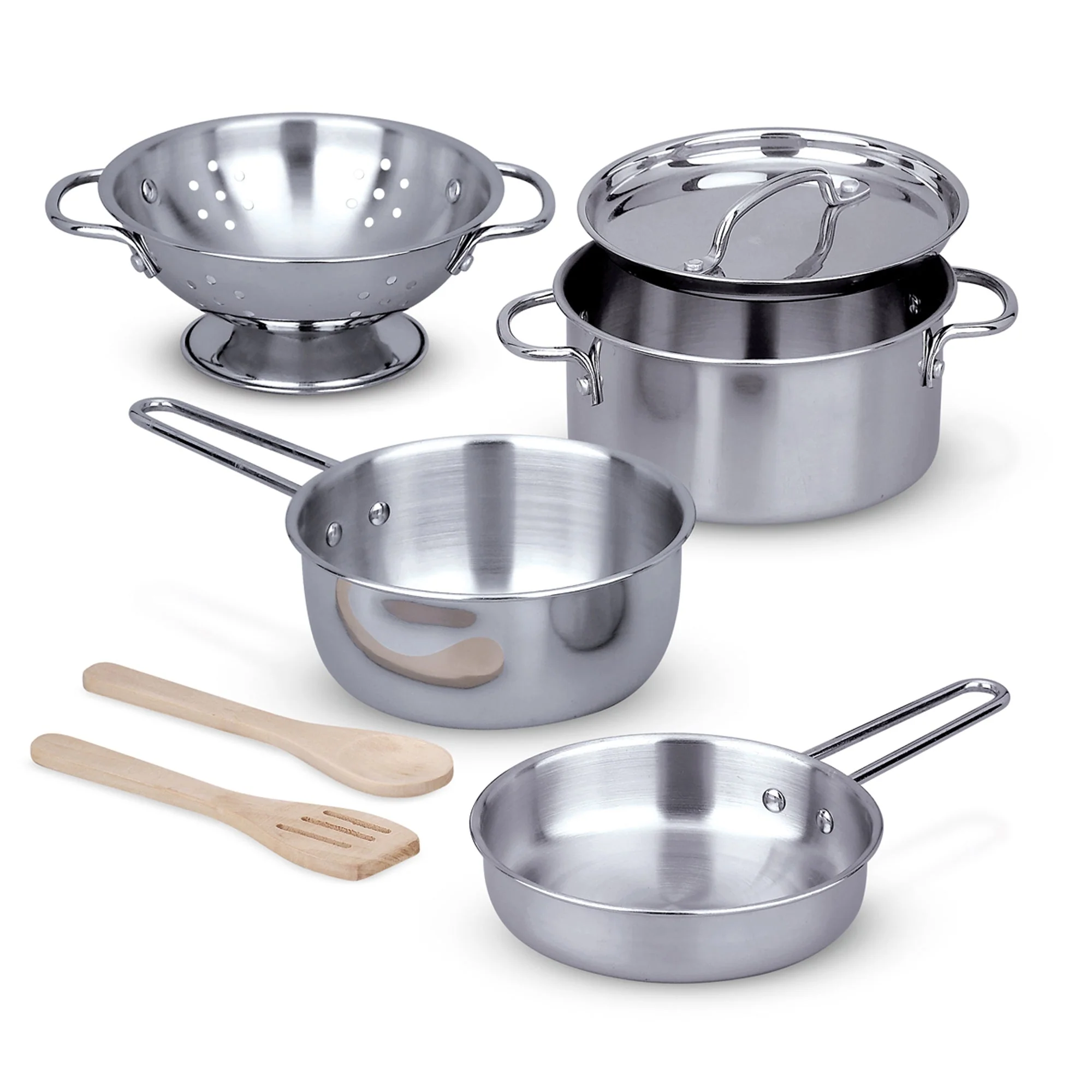 Melissa & Doug - Stainless Steel Pots & Pans Set - Image 3