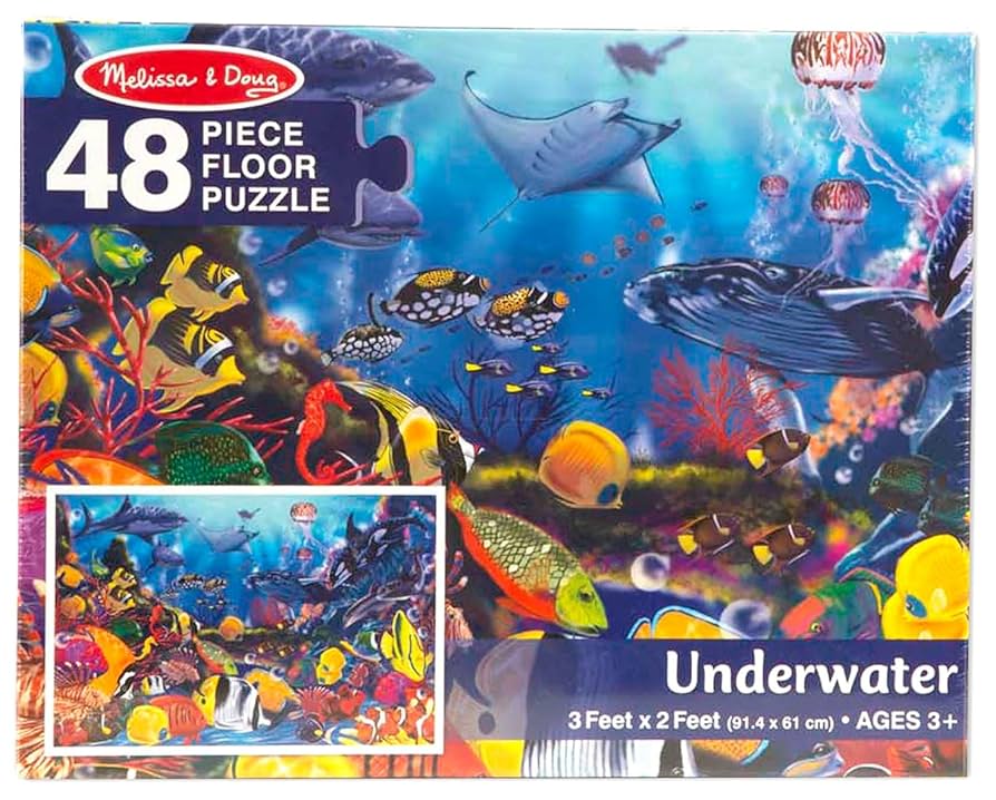 Melissa & Doug - Underwater Floor Puzzle 48 Pieces