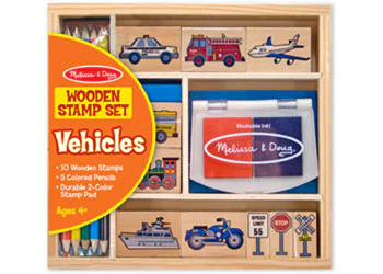 Melissa & Doug - Vehicle Stamp Set