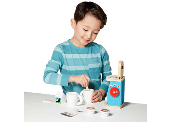 Melissa & Doug - Wooden Brew & Serve Coffee Set - Image 2