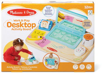 Melissa & Doug - Wooden Work & Play Desktop