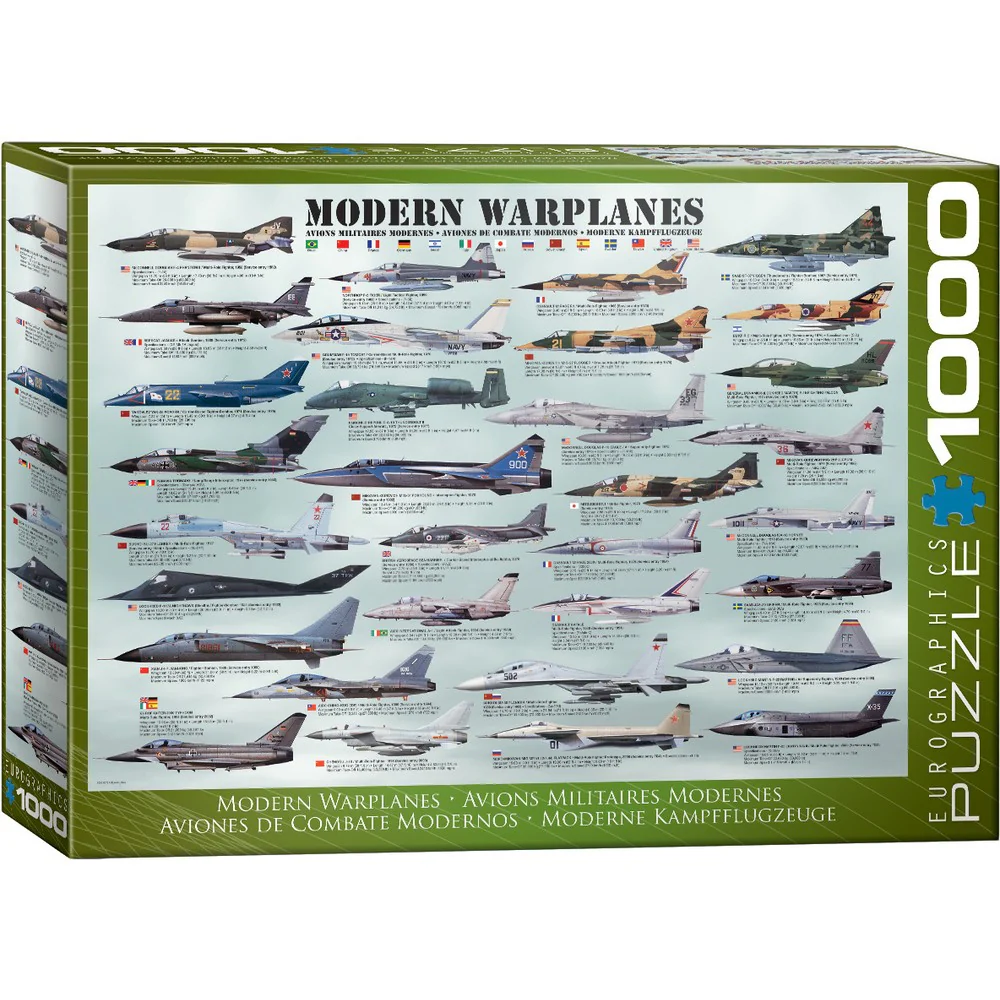 Modern Warplanes 1000 Piece Puzzle