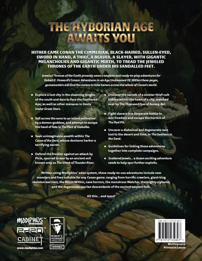 Modiphius Conan RPG Jeweled Thrones of the Earth Adventure Book - Image 2