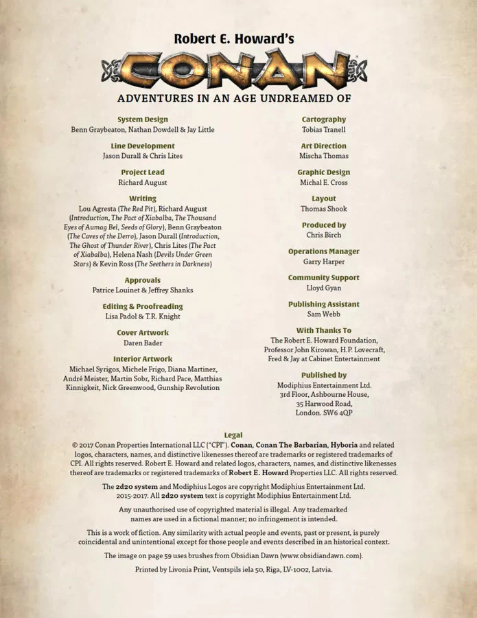 Modiphius Conan RPG Jeweled Thrones of the Earth Adventure Book - Image 3