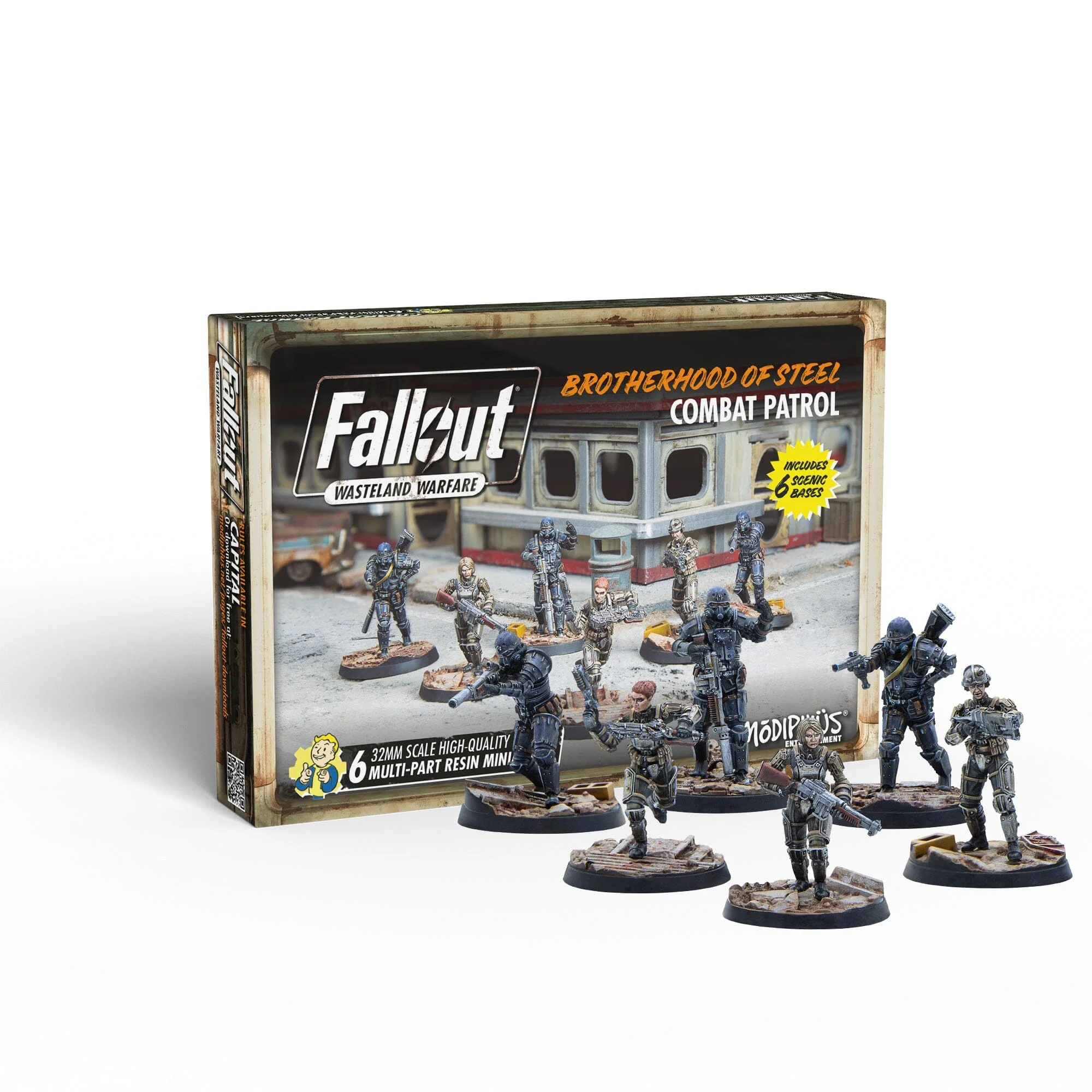 Modiphius Fallout Wasteland Warfare - Brotherhood of Steel: Combat Patrol (MUH0190804)