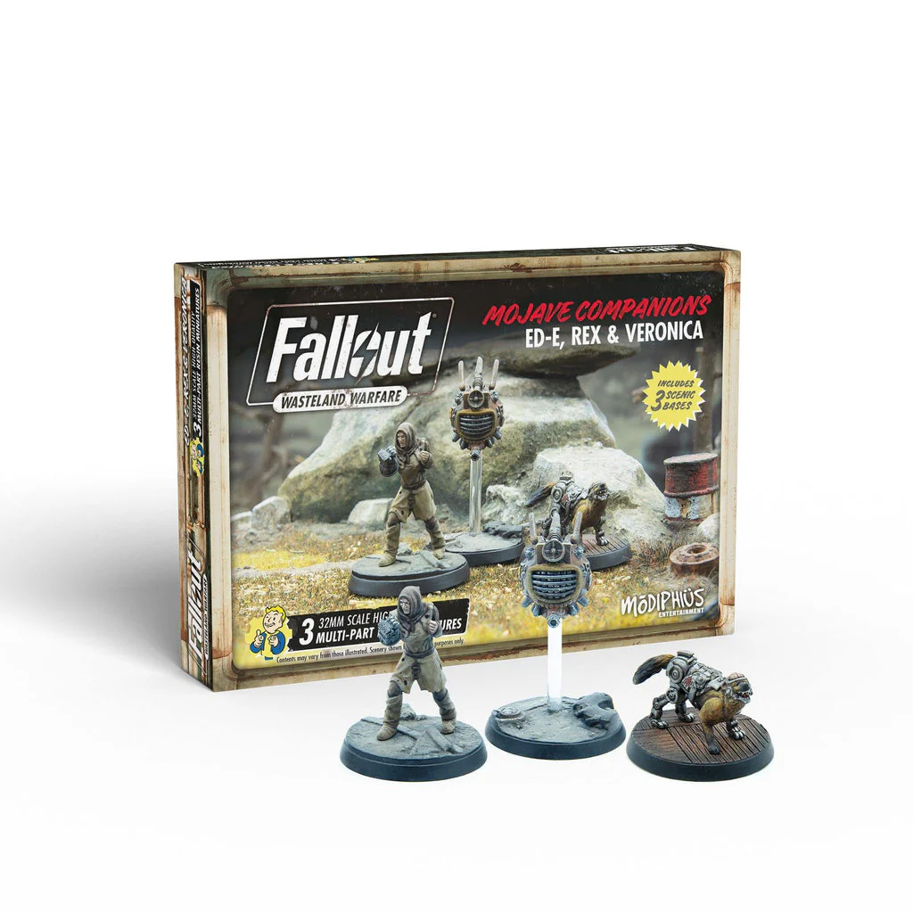 Modiphius Fallout: Wasteland Warfare - Ed-E, Rex and Veronica (MUH052156) - Image 2
