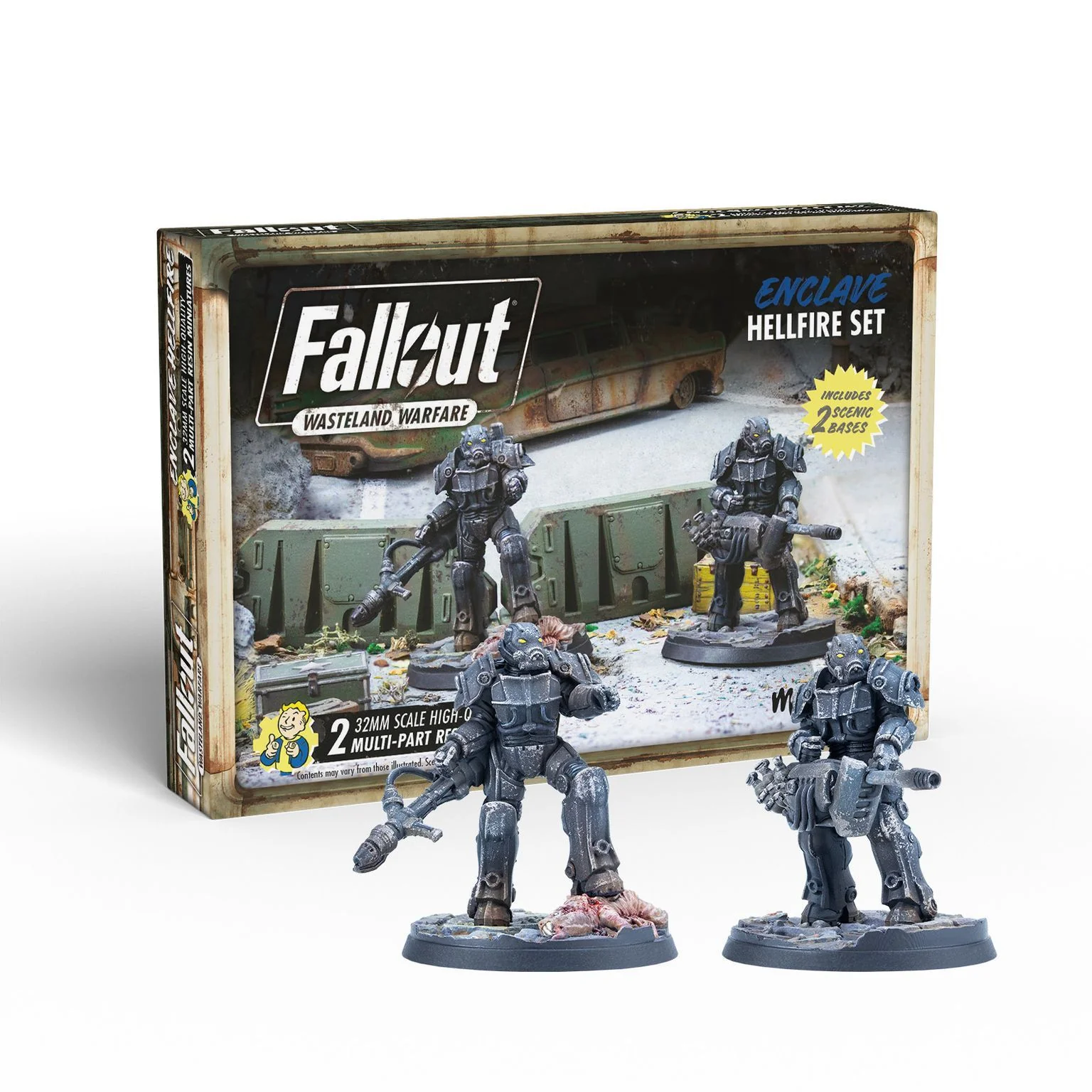 Modiphius Fallout: Wasteland Warfare - Enclave Hellfire Set (MUH052035)