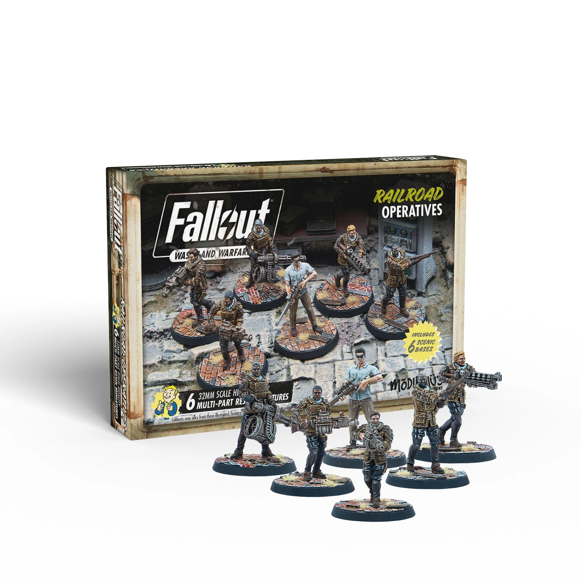 Modiphius Fallout: Wasteland Warfare - Railroad Operatives (MUH052221)