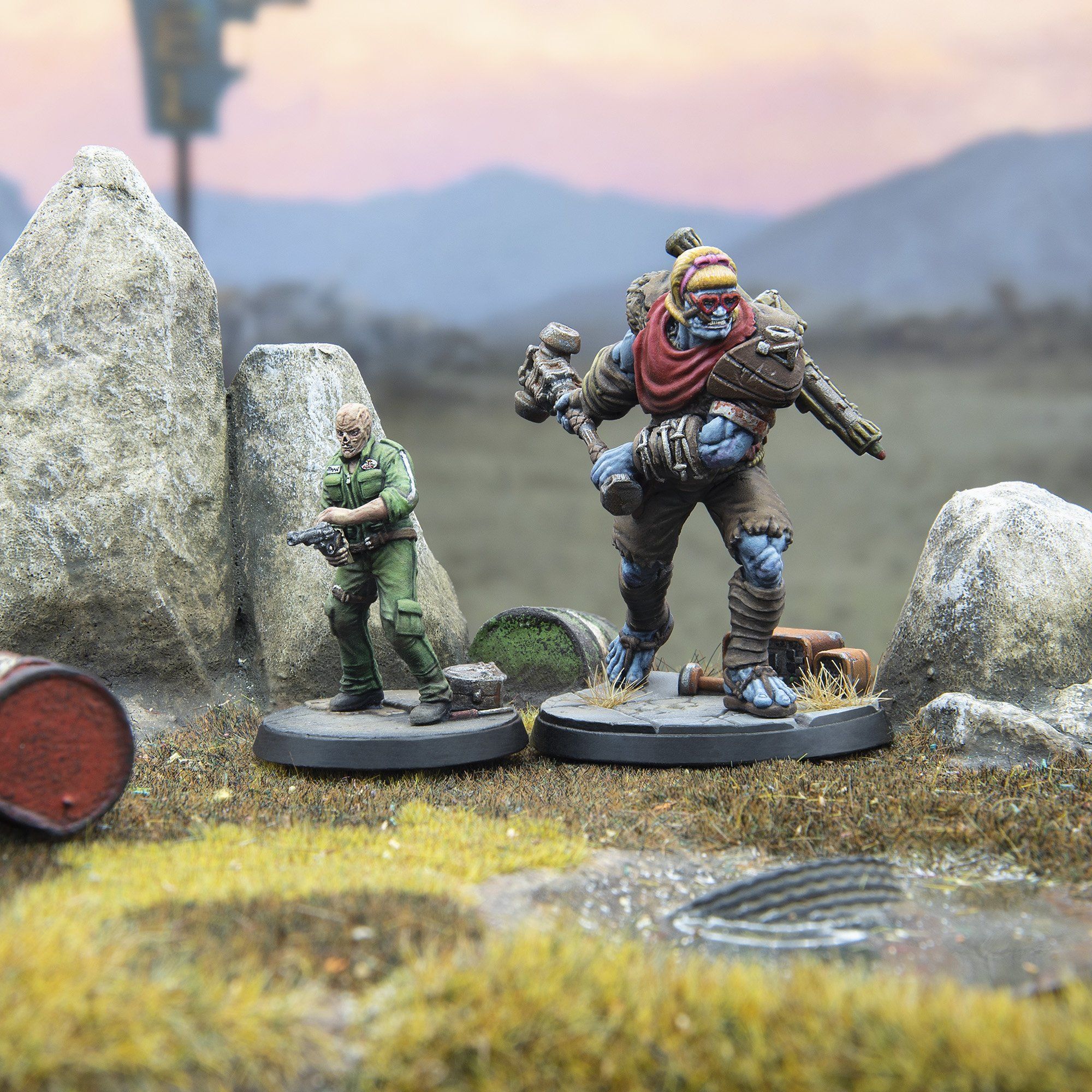 Modiphius Fallout: Wasteland Warfare - Super Mutants: Tabitha and Raul (MUH052152) - Image 4
