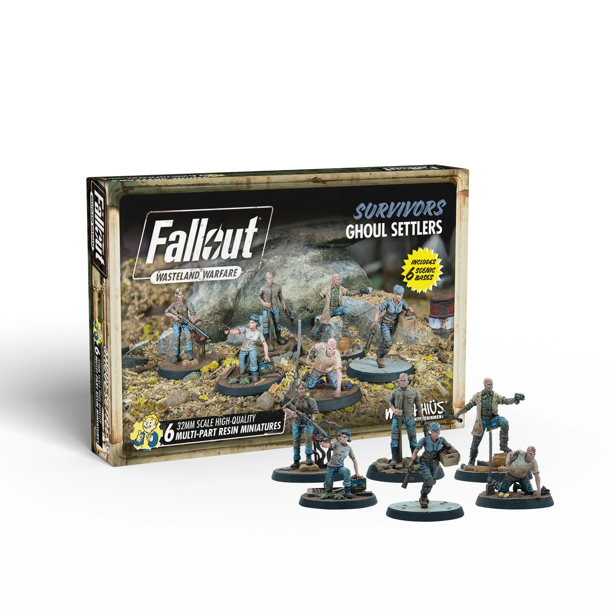 Modiphius Fallout: Wasteland Warfare - Survivors Ghoul Settler (MUH052284)