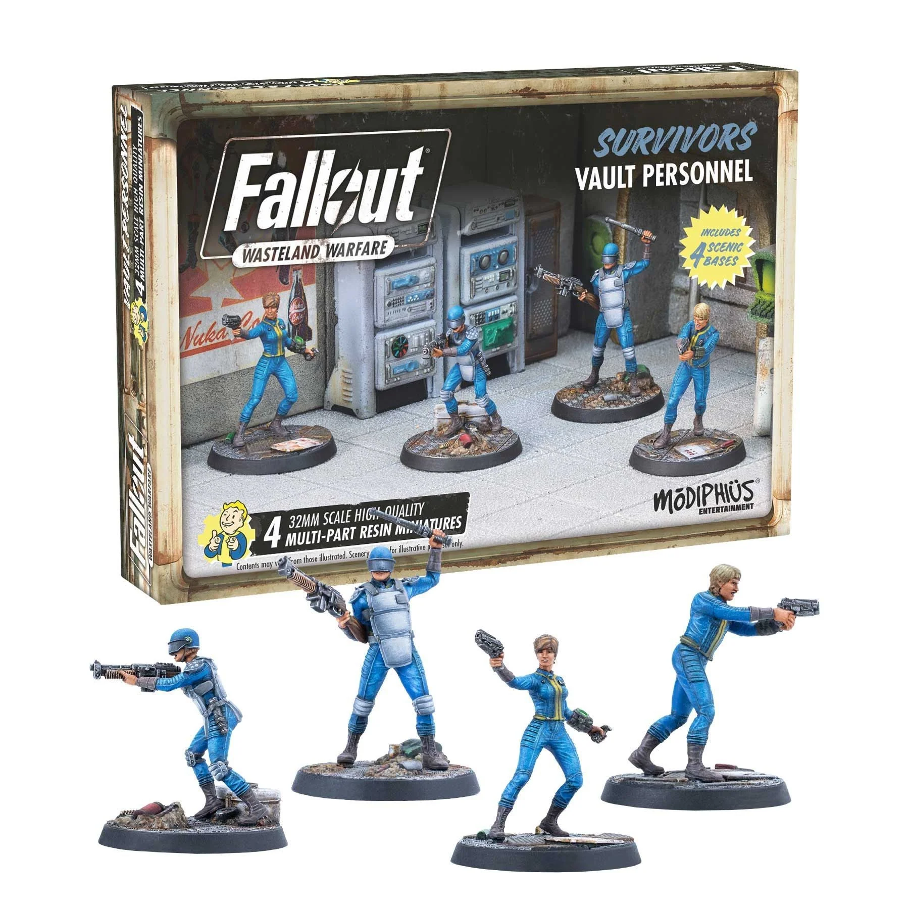 Modiphius Fallout: Wasteland Warfare - Survivors: Vault Personnel (MUH051812)