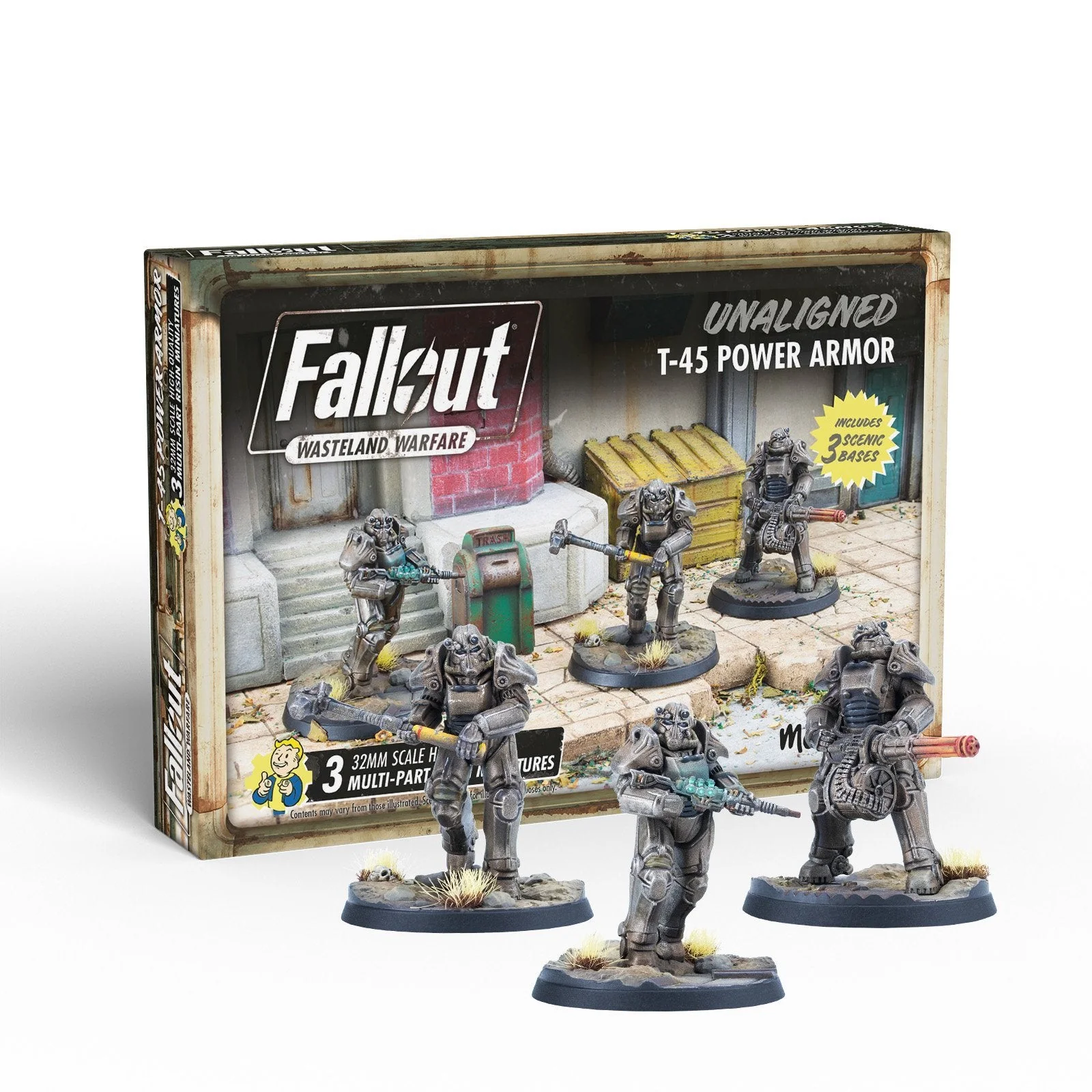 Modiphius Fallout: Wasteland Warfare - Unaligned: T-45 Power Armour (MUH052002)