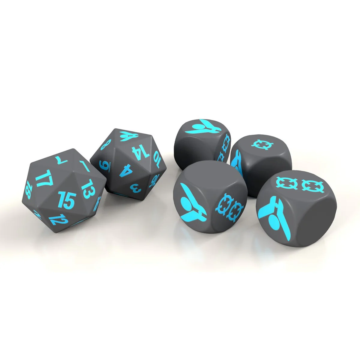 Modiphius - Homeworld Revelations RPG Dice Set - Gray/Blue - Image 3