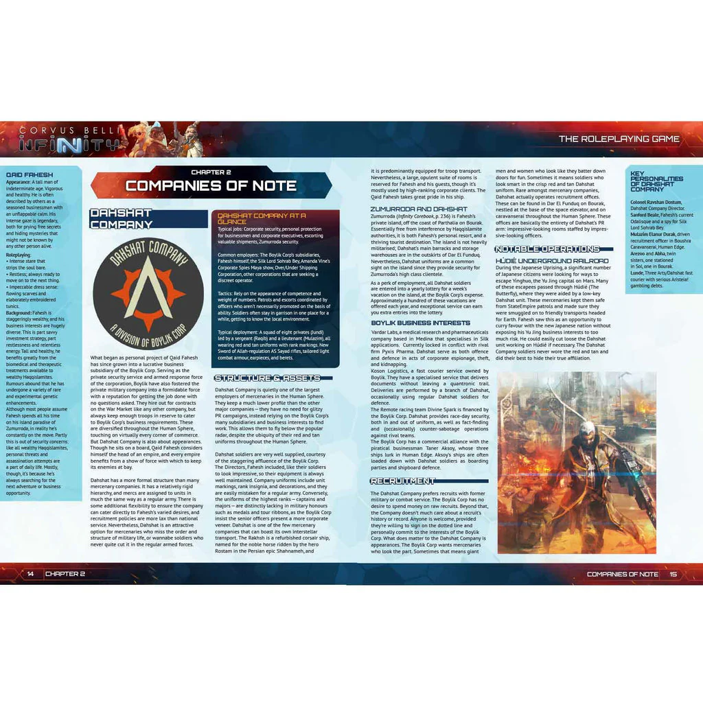 Modiphius Infinity RPG - War Market: The Mercenaries Sourcebook - Image 6