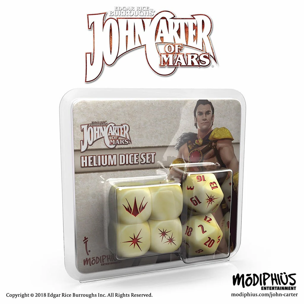 Modiphius John Carter of Mars RPG: Helium Dice Set