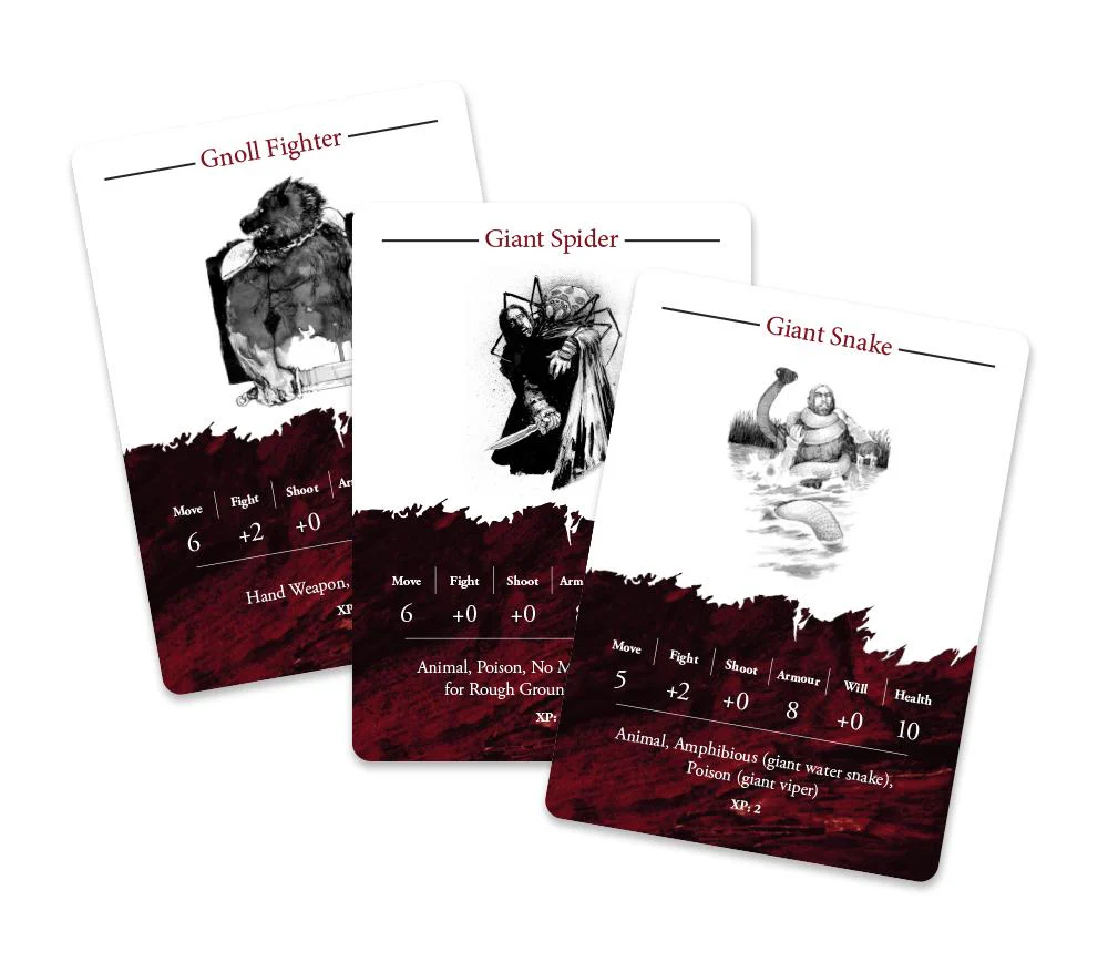 Modiphius Rangers of Shadow Deep Creature Card Deck - Image 2