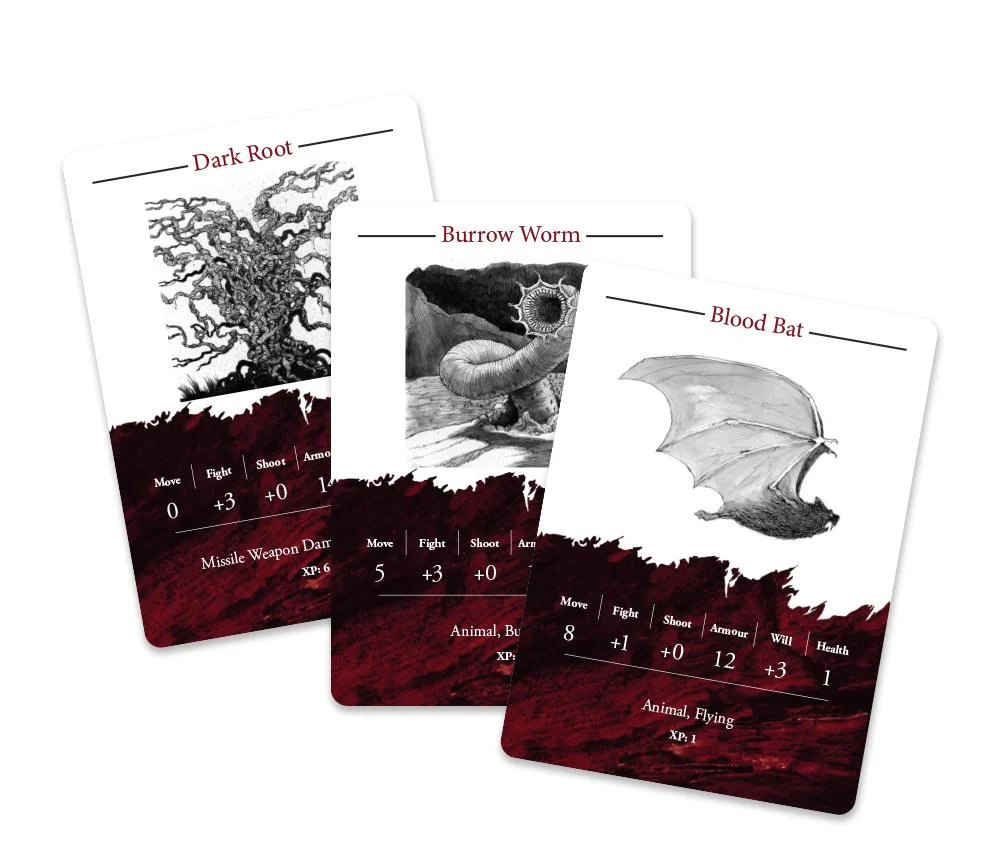 Modiphius Rangers of Shadow Deep Creature Card Deck - Image 3