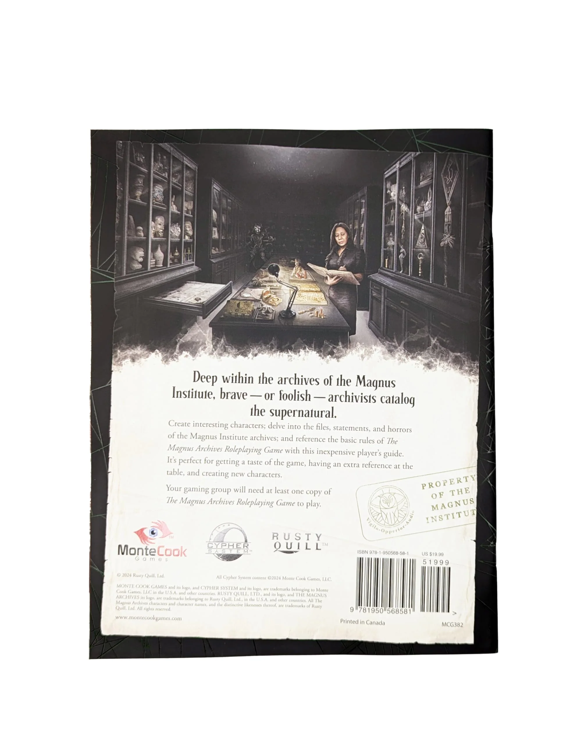 Monte Cook The Magnus Archives Roleplaying Game Players Guide - Image 2