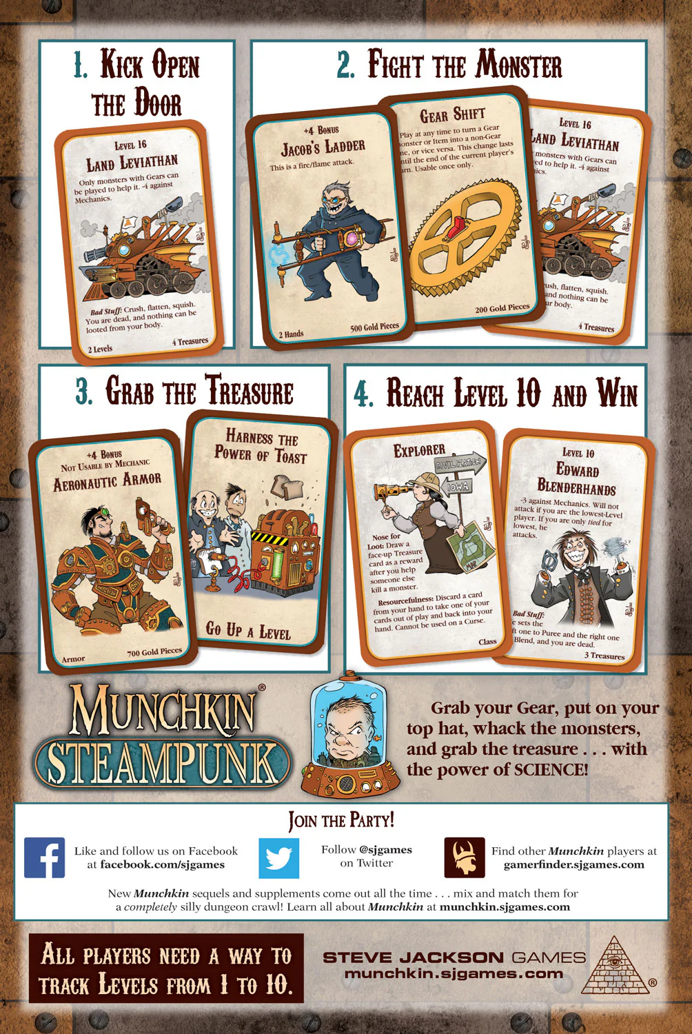 Munchkin Steampunk - 3-6 Players - Image 2