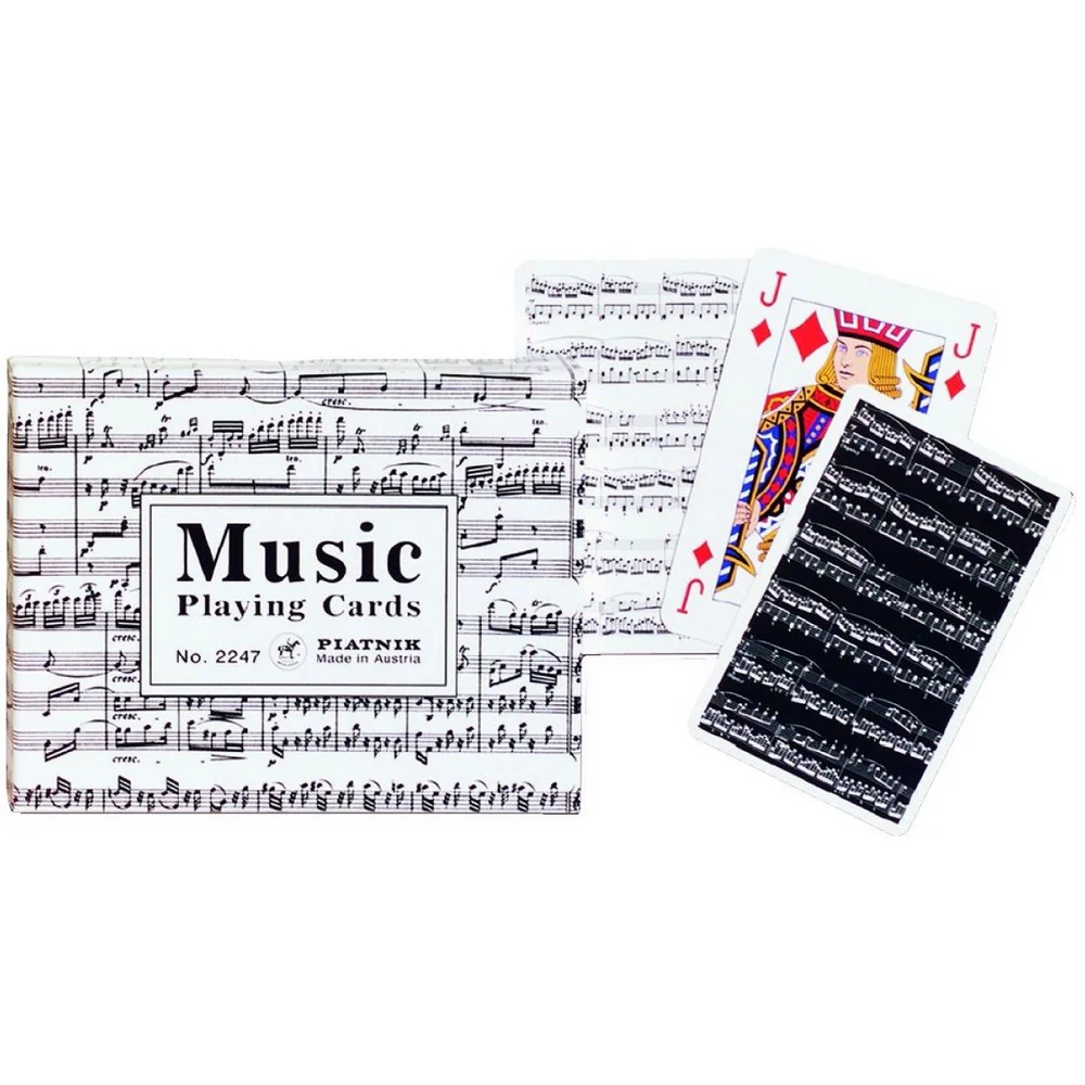 Music Cards Bridge Double Deck