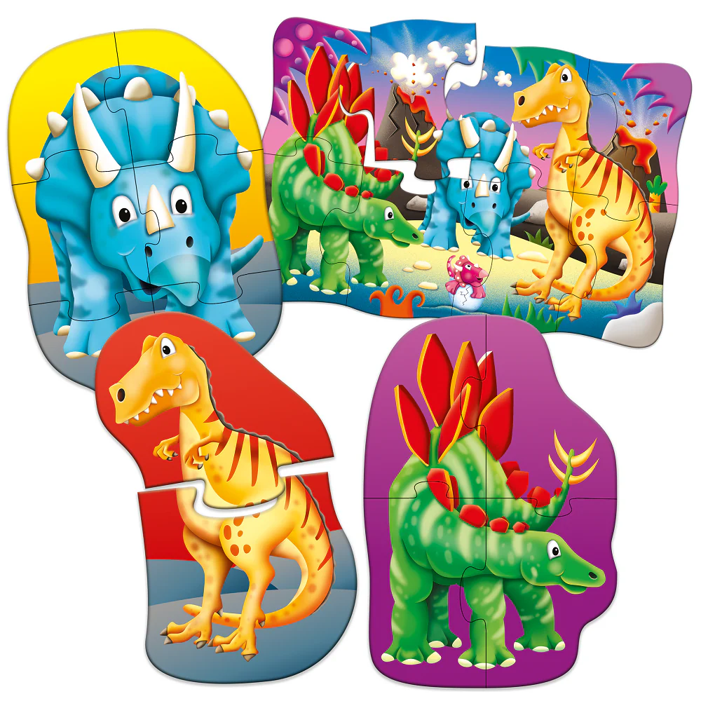 My First Puzzle Sets 4-In-A-Box Puzzles - Dino - Image 2