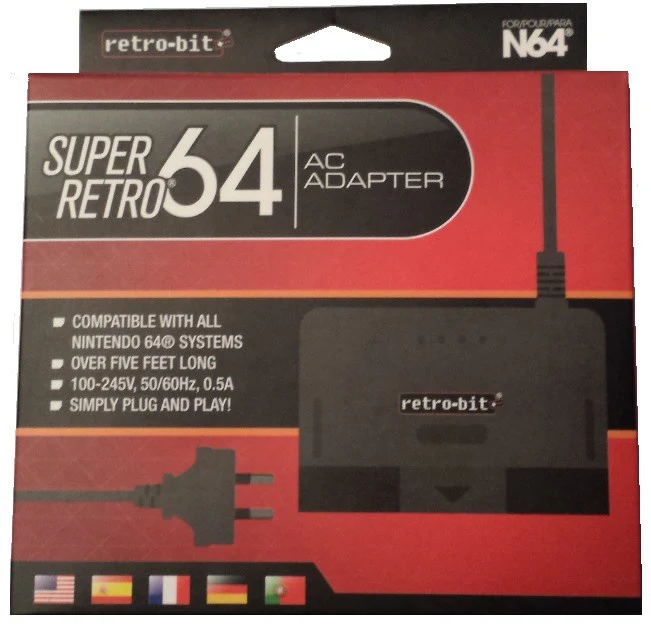 N64 Super Retro AC Adaptor with AU Plug