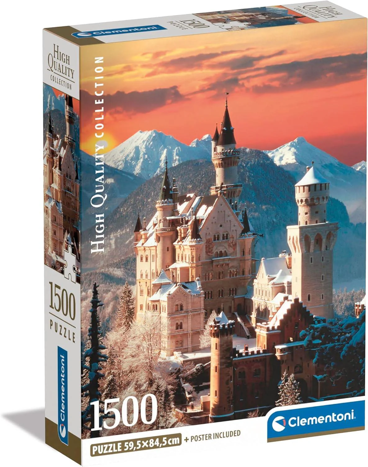 Neuschwanstein 1500 Piece Jigsaw High-quality