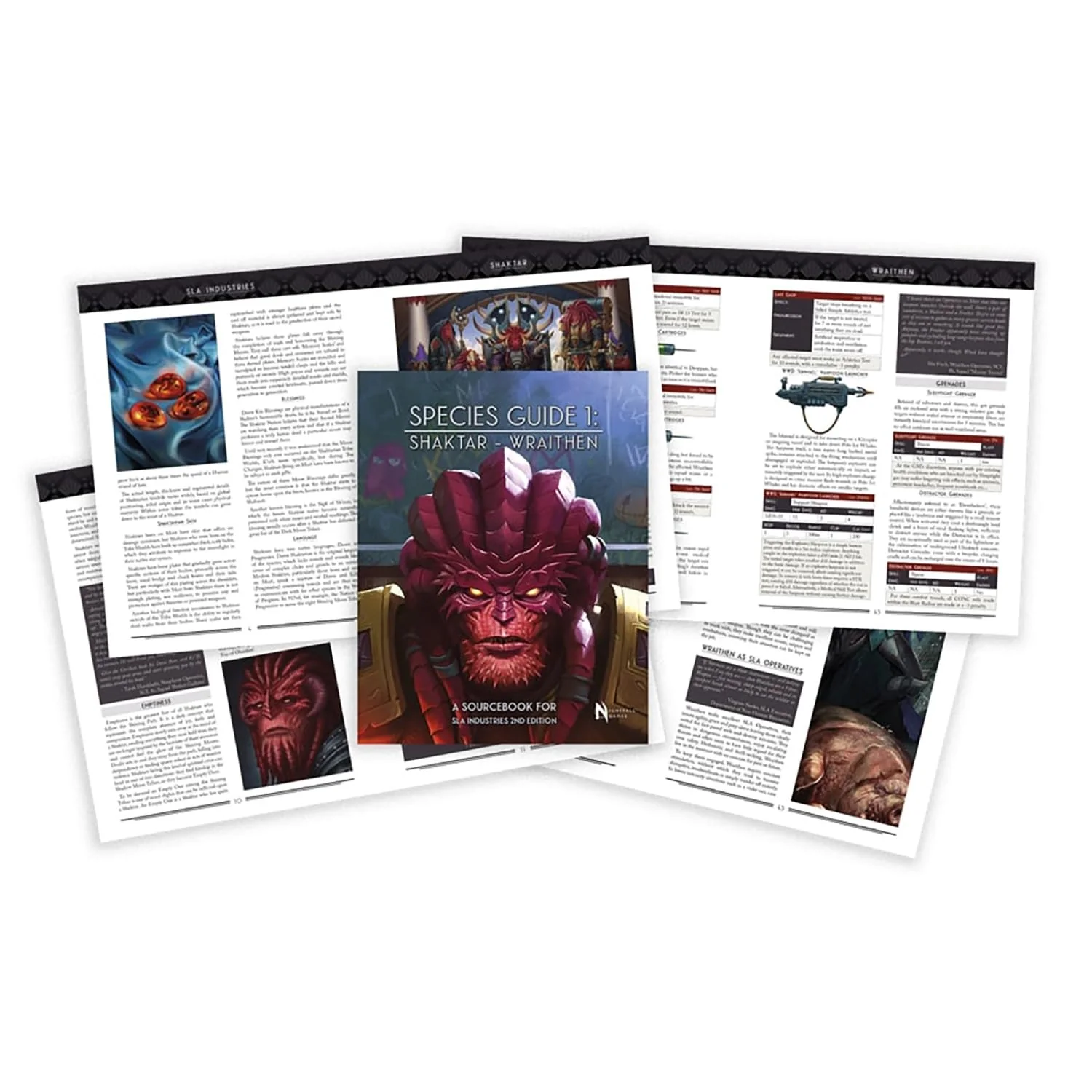 Nightfall Games SLA Industries 2nd Edition - Shaktar/Wraithen Character Book - Image 2