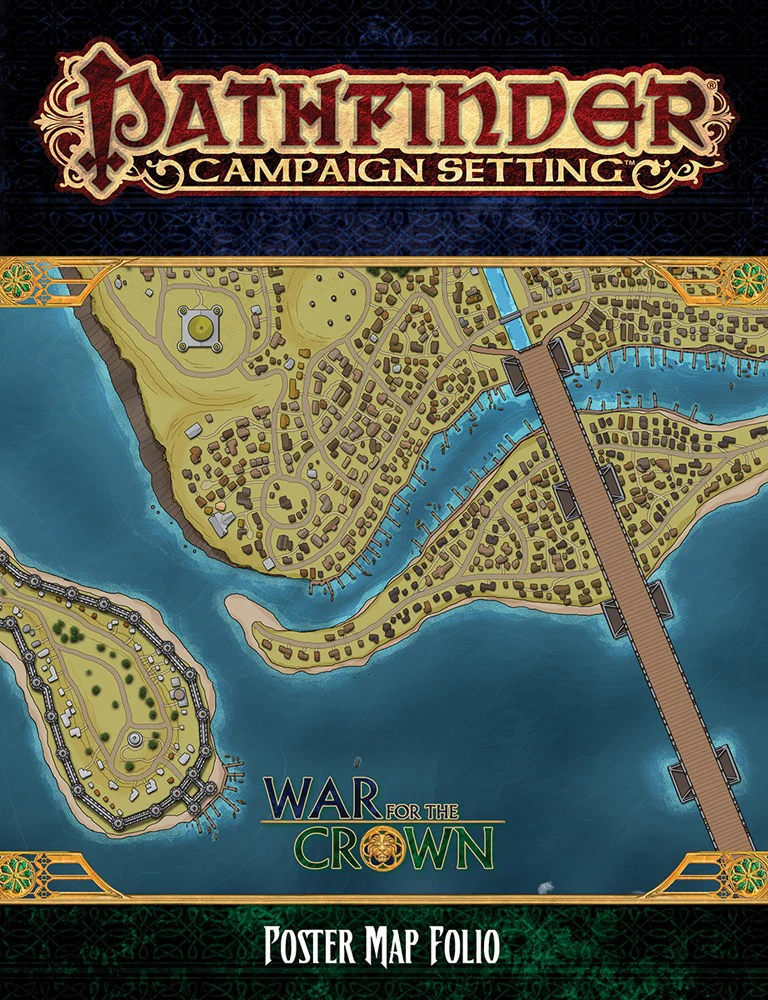Paizo Pathfinder Campaign Setting: War for The Crown Poster Map Folio