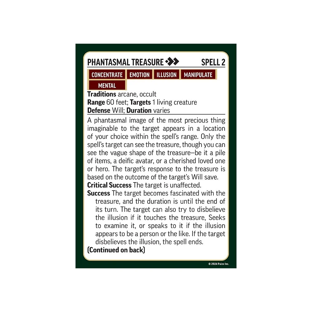 Paizo Pathfinder: Occult Spell Cards - Image 3