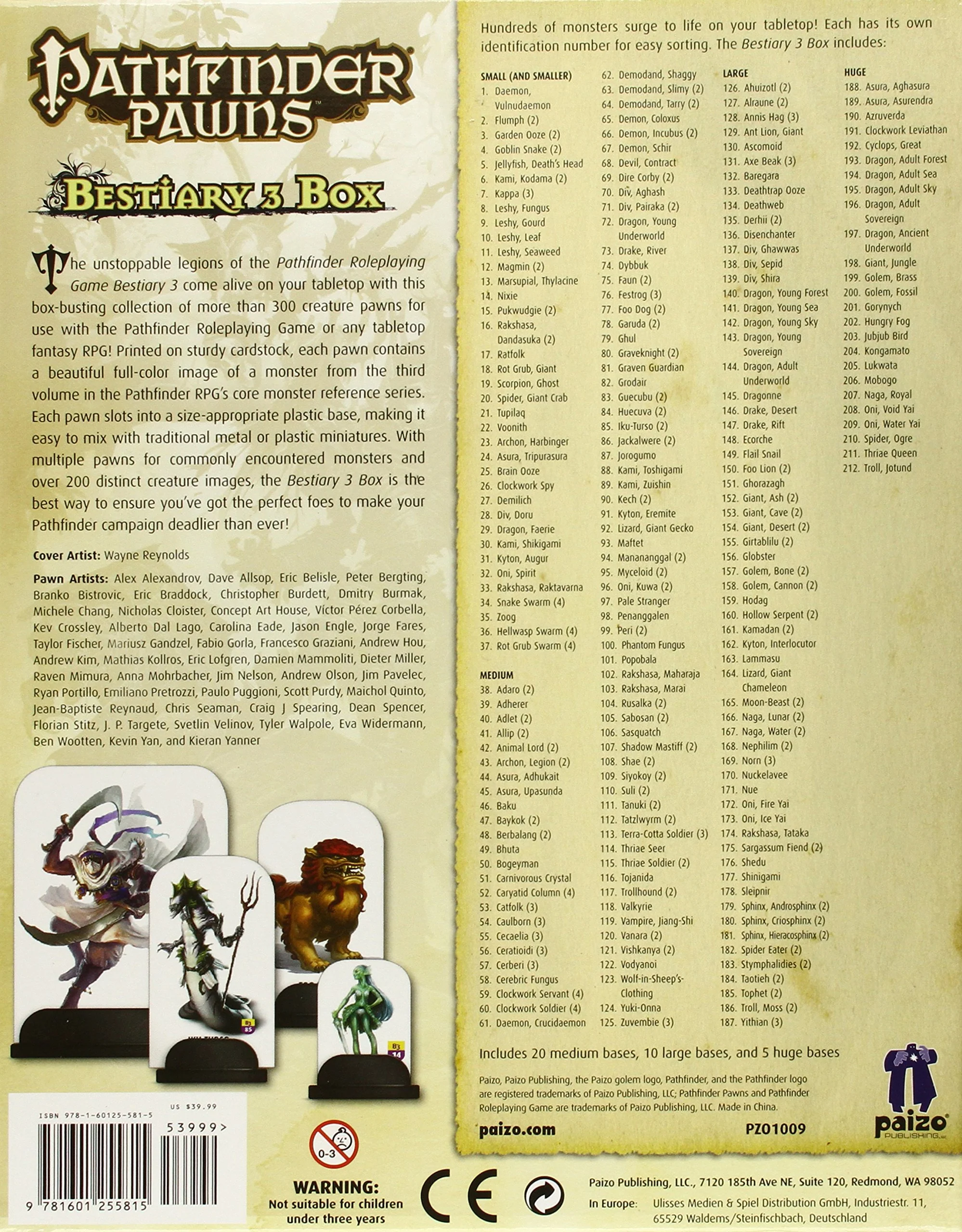 Paizo Pathfinder Pawns: Bestiary 3 Box - Image 2