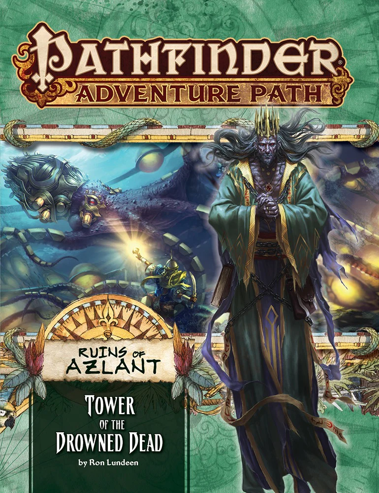 Paizo Pathfinder RPG Adventure Path - Ruins of Azlant: Tower of the Drowned Dead Book