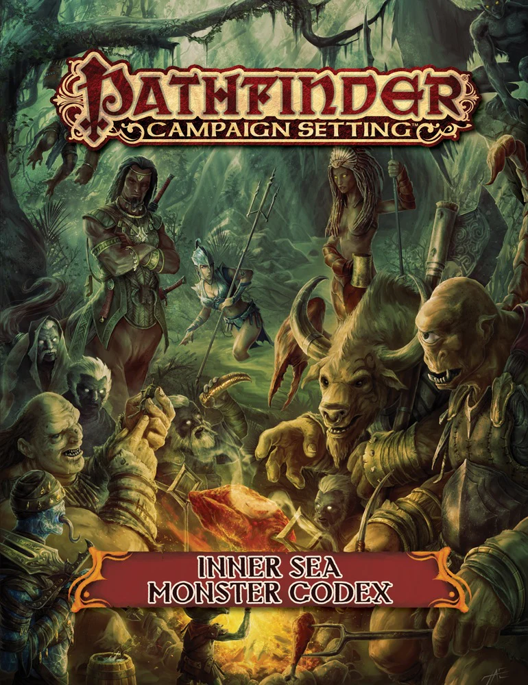 Paizo Pathfinder RPG Campaign Setting - Inner Sea Monster Codex Book (Preorder)
