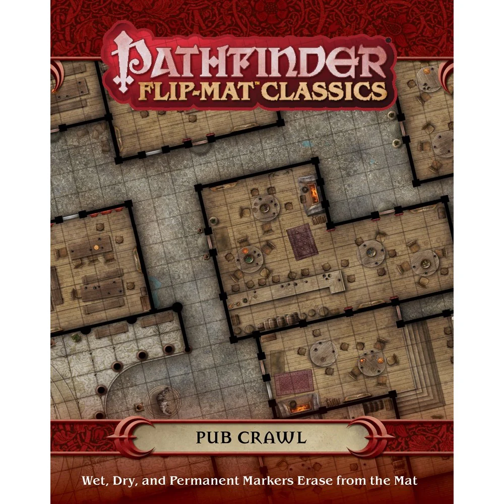 Paizo Pathfinder RPG: Classics Pub Crawl Flip-Mat