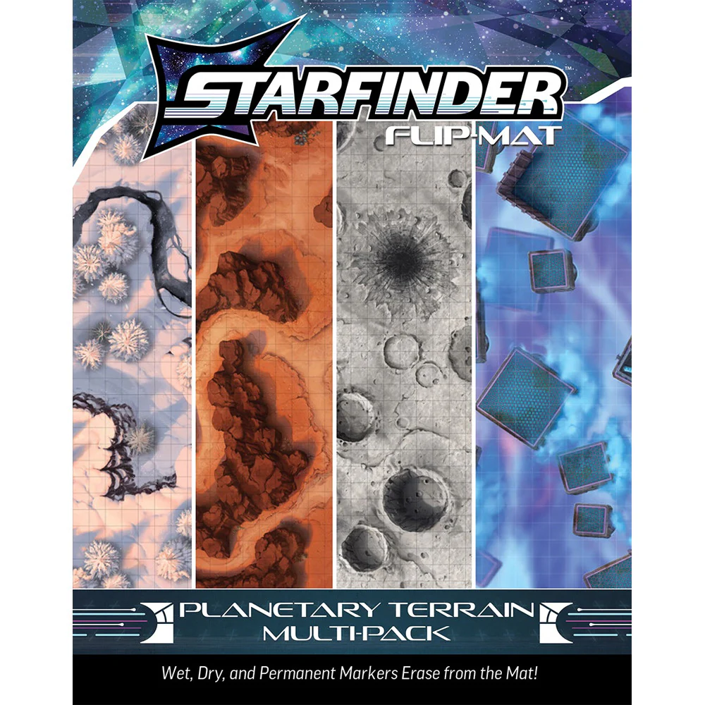 Paizo Starfinder RPG: Planetary Terrain Multi-Pack Flip-Mat