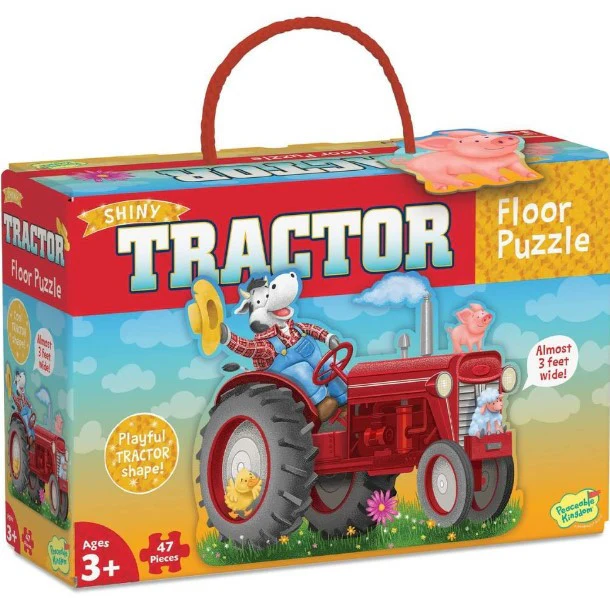Peaceable Kingdom Tractor - 47 piece Floor Puzzle