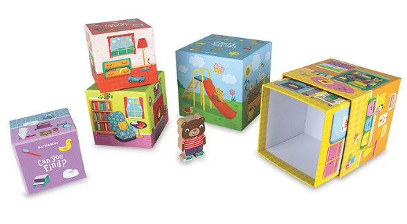 Peaceable Kingdom Where’s Bear? Hide & Find Stacking Block Game - Image 2