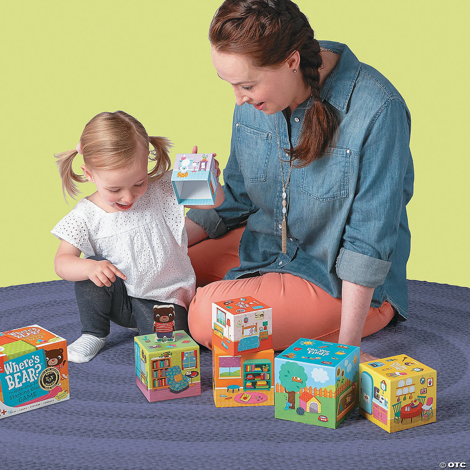 Peaceable Kingdom Where’s Bear? Hide & Find Stacking Block Game - Image 3