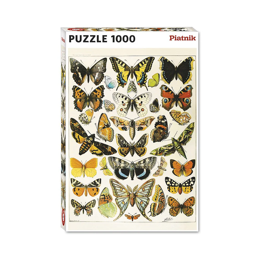 Piatnik - Millot - Butterfly/Moth Illustrated Puzzle