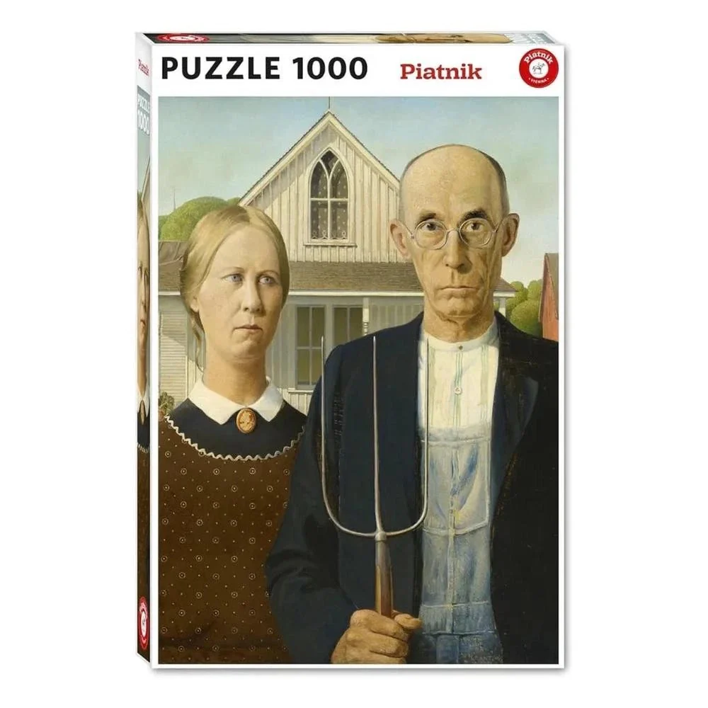 Piatnik - Wood -  American Gothic 1000 Piece Puzzle