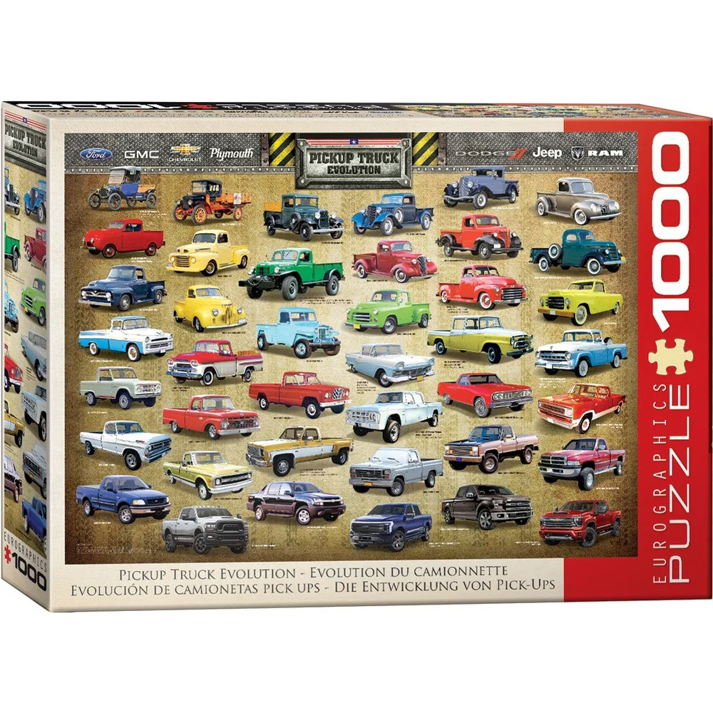 Pick-Up Truck Evolution 1000 Piece Puzzle