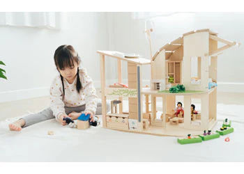 PlanToys - Green Dollhouse With Furniture - Image 2