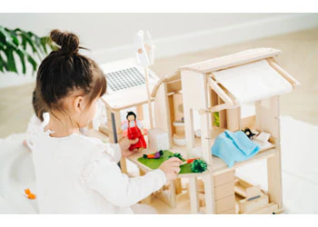 PlanToys - Green Dollhouse With Furniture - Image 4