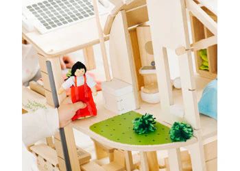 PlanToys - Green Dollhouse With Furniture - Image 5