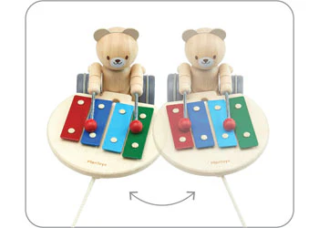 PlanToys - Pull-Along Musical Bear - Image 3