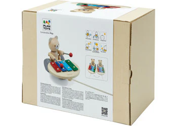 PlanToys - Pull-Along Musical Bear - Image 5