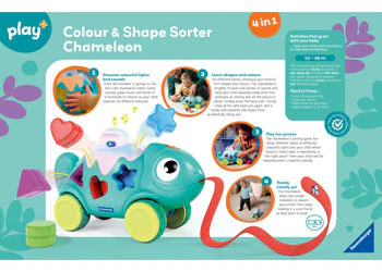 Play+ Colour & Shape Sorter: Chameleon - Image 7