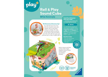 Play+ Roll & Play Sound Cube: Wild Animals - Image 7