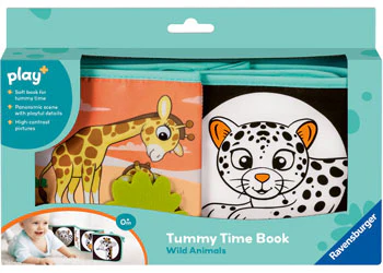 Play+ Tummy Time Book: Wild Animals