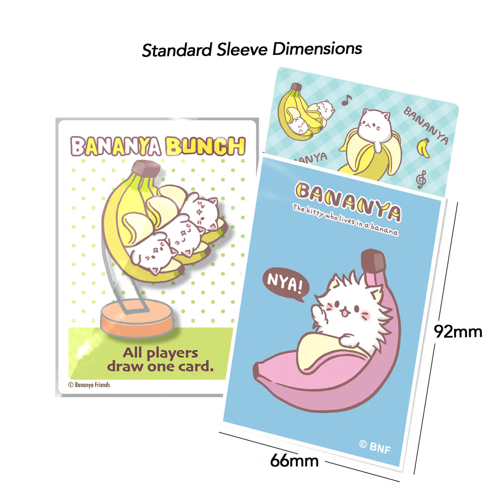Players Choice - Licensed Bananya Standard Sleeves - Long Haired Bananya (Blue) - Image 2
